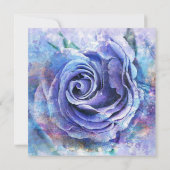 ラブリーウォーターカラーバラ セーブザデート (裏面)