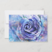 ラブリーウォーターカラーバラ 出欠カード (裏面)