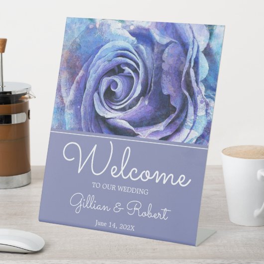 ラブリーウォーターカラーバラ 台座サイン (インサイチュ)