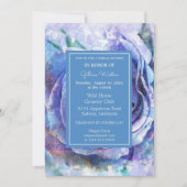 ラブリーウォーターカラーバラ 招待状 (正面)