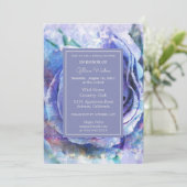 ラブリーウォーターカラーバラ 招待状 (スタンド正面)