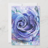 ラブリーウォーターカラーバラ 招待状 (裏面)