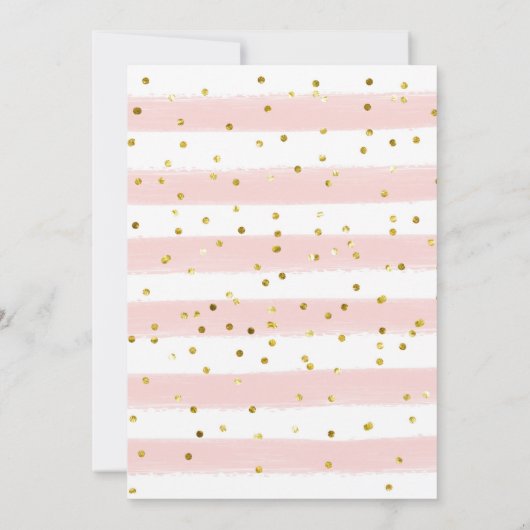 ラブリーウォーターカラーフラワーベビーシャワー招待状 招待状 (裏面)