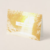 ラブリーウォーターフォールありがとう 箔カード (正面)