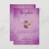 ラブリーウォーター色フローラ披露宴 エンクロージャーカード (正面/裏面)