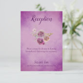 ラブリーウォーター色フローラ披露宴 エンクロージャーカード (スタンド正面)