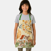 ラブリーウッドランドディアカントリーサイドホームキッズ エプロン (インサイチュ)