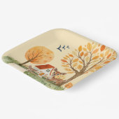 ラブリーウッドランドディアカントリーサイドホームキッズ ペーパープレート (傾斜あり)