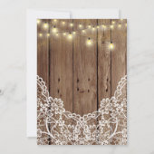 ラブリーウッド素朴結婚式招待状 招待状 (裏面)
