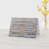 ラブリーエッジカガーリーード水平テンプレート カード (黄色い花)