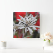 ラブリーエデルワイスレオントポジウムニヴェール スクエア壁時計 (ホーム)