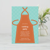 ラブリーエプロンサマーパーティー/料理パーティの招待状 招待状 (スタンド正面)