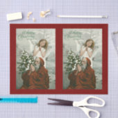 ラブリーエンジェルアンドサンタティッシュペーパー 薄葉紙 (クラフト)