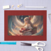 ラブリーエンジェルウィズプレゼントティッシュペーパー 薄葉紙 (クラフト)