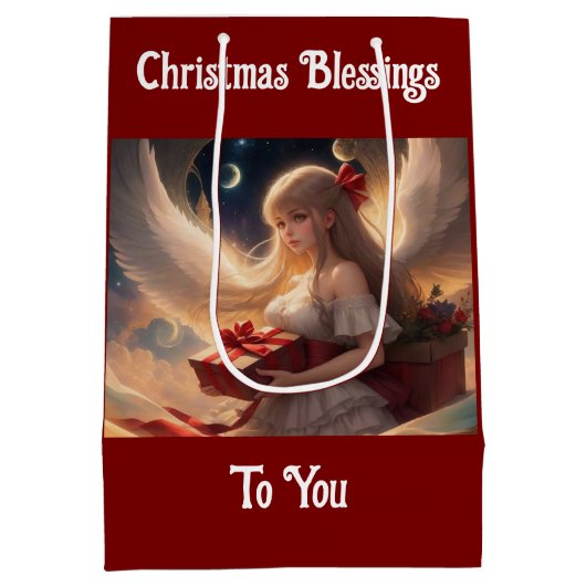 ラブリーエンジェルウィズプレゼント抱き枕 ミディアムペーパーバッグ (裏面)