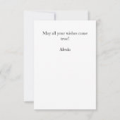 ラブリーエンチャントキツネ誕生日カード カード (裏面)