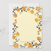 ラブリーエ色彩の鮮やかロローローズブライダルシャワー招待状 招待状 (裏面)