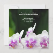 ラブリーオーキッド結婚式招待状 招待状 (裏面)
