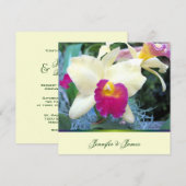 ラブリーオーキッド結婚式招待状 招待状 (正面/裏面)