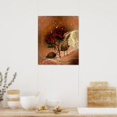 ラブリーオータムバラ ポスター (キッチン)