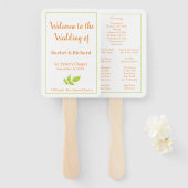 ラブリーオータム結婚式 プログラム ハンドファン (正面&裏面)