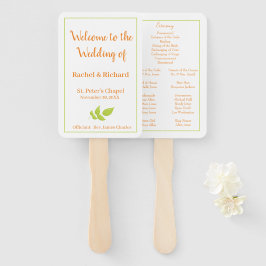 ラブリーオータム結婚式 プログラム ハンドファン