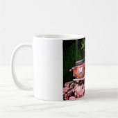 ラブリーオールドスクーターホワイト325 mlクラシックホワイトマグカップ コーヒーマグカップ (左)