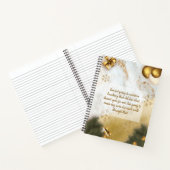 ラブリーカスタムやる気を起こさせる引用文グリーン金ゴールド大理石 ノートブック (内部)