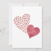 ラブリーカスタムハートフォトバレンタインデーのカード サンキューカード (裏面)