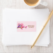 ラブリーカップルowlsオンブランチ差出人住所ラベル ラベル (インサイチュ)