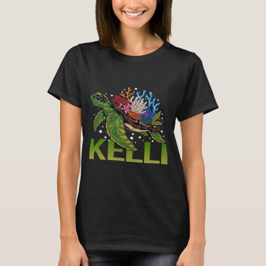 ラブリーカメ – ケリ名 Tシャツ (正面)