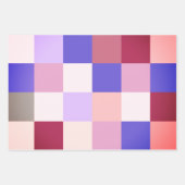 ラブリーカラフルなパステルトーンのプレイズ ラッピングペーパーシート (正面)