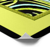 ラブリーカラフルアールデコレディ ポスター (角)