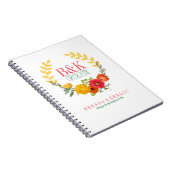 ラブリーカラフル春フローラリース ノートブック (右側)