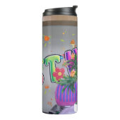 ラブリーカラフル誕生日アートプリント タンブラー (回転左)