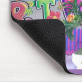 ラブリーカラフル誕生日アートプリント マウスパッド (コーナー)