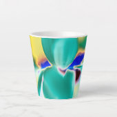 ラブリーカラープリントスモールラテマグ カフェラテマグ (正面)