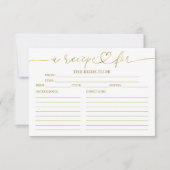 ラブリーカリフブライダルシャワーレシピカード (正面)