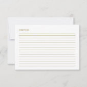 ラブリーカリフブライダルシャワーレシピカード (裏面)