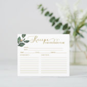 ラブリーカリフブライダルシャワーレシピカード (スタンド正面)