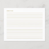 ラブリーカリフブライダルシャワーレシピカード (裏面)