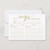 ラブリーカリフブライダルシャワーレシピカード (正面)