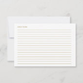 ラブリーカリフブライダルシャワーレシピカード (裏面)