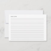 ラブリーカリフブライダルシャワーレシピカード (裏面)