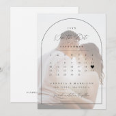 ラブリーカレンダー セーブ・ザ・デートのお知らせ セーブザデート (正面/裏面)