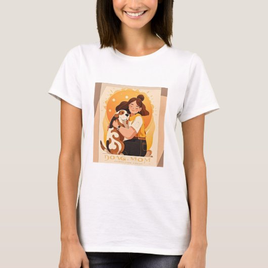 ラブリーガールとドッグハグ Tシャツ (正面)