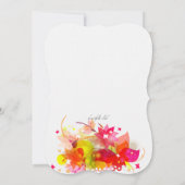 ラブリーガールキンセアニェラ招待状 招待状 (裏面)