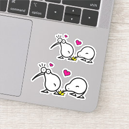 ラブリーキウィカップルのドードル シール