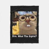 ラブリーキャットミームクリックアートキュートキットンエム フリースブランケット (正面)