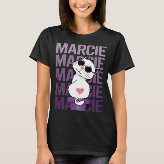ラブリーキャット – マーシー名 Tシャツ (正面)